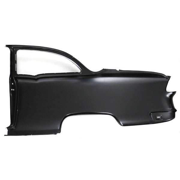 1955 Chevy Two-Ten Series Sedan Quarter Panel w/Window Frame Skin No Trim Holes RH.