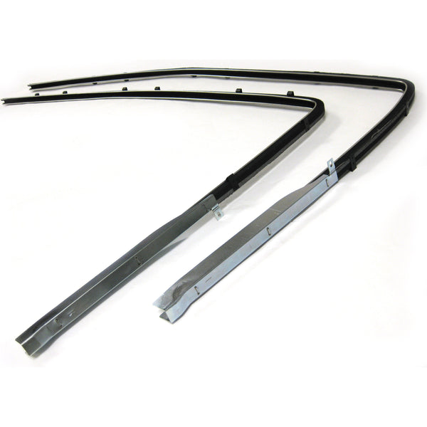 1955-1957 Chevy Bel Air 2 Door Sedan Quarter Window Runner Pair.