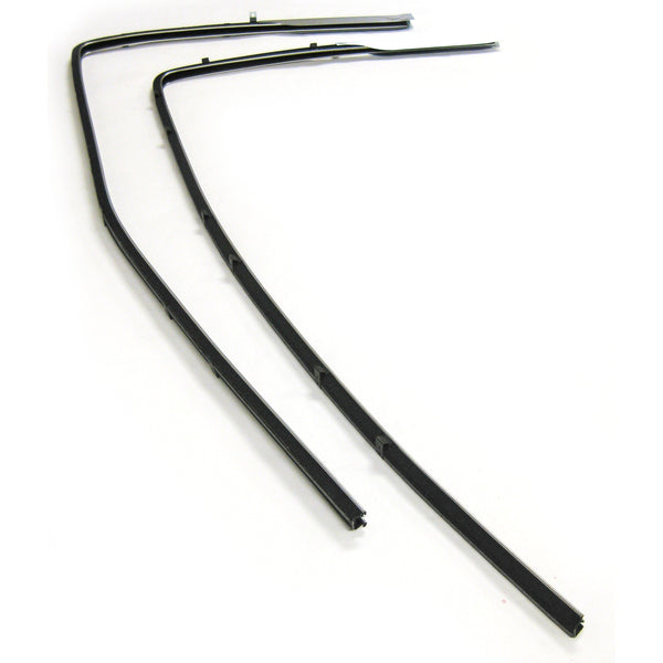 1955-1957 Chevy Bel Air 2 Door Sedan Quarter Window Runner Pair.