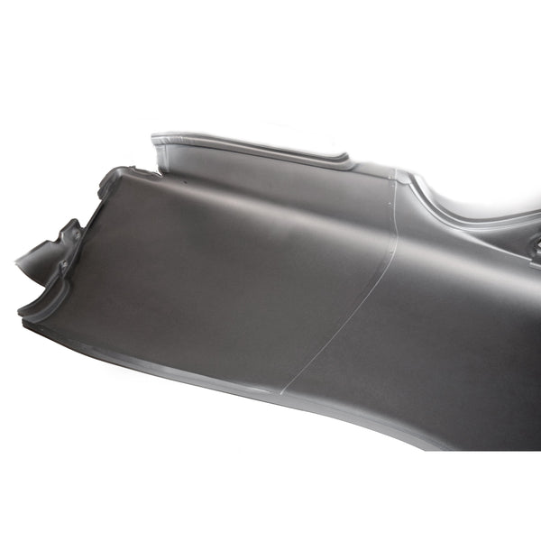 1957 Chevy 2 Door Sedan Quarter Panel Assembly w/Window Frame Skin No Trim Holes LH.