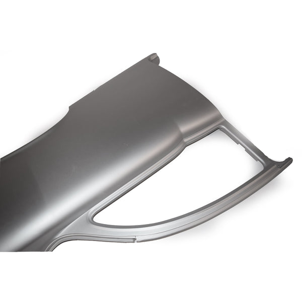 1957 Chevy 2 Door Sedan Quarter Panel Assembly w/Window Frame Skin No Trim Holes LH.