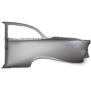 1957 Chevy 2 Door Sedan Quarter Panel Assembly w/Window Frame Skin No Trim Holes RH.