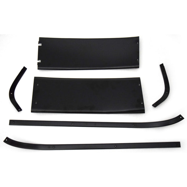 1967-1968 FORD MUSTANG ROOF REAR FILLER PANEL (2 PCS) & TRIM MOLDING (4PCS, IN BETWEEN UPPER & LOWER).