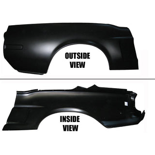 1968 Ford Mustang Quarter Panel, OE Style, w/Indent & Recessed Side Marker- RH.