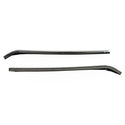 1966-1967 GM A BODY QUARTER WINDOW VERTICAL MOLDINGS -PAIR (INCL. GLASS RUBBER FILLER).