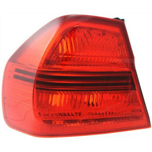 2006-2008 BMW 3 Series Tail Lamp LH, Outer, Lens And Housing, Sedan.