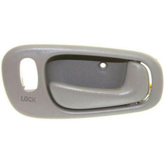 1998-2002 Toyota Corolla Front Door Handle RH, Deep Gray, Power Lock, w/Lock Hole.