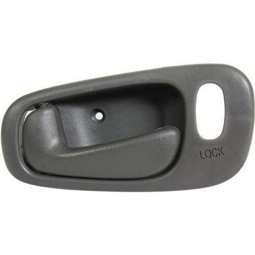 1998-2002 Toyota Corolla Front Door Handle LH, Deep Gray, Power Lock, w/Lock Hole.