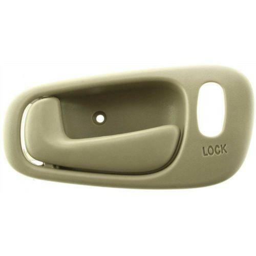 1998-2002 Toyota Corolla Front Door Handle LH, Beige, Power Lock, w/Lock Hole.