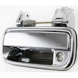 1989-1995 Toyota Pickup Front Door Handle LH, Outside, All Chrome, w/Keyhole.