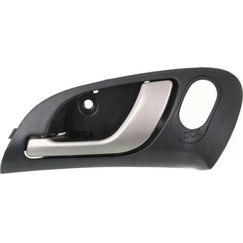 2002-2006 Acura RSX Front Door Handle LH, Silver Lever/Black Hsg..