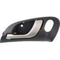2002-2006 Acura RSX Front Door Handle LH, Silver Lever/Black Hsg..