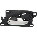 2007-2012 Acura RDX Front Door Handle LH, Chrome Lever/Black Hsg./Metal.