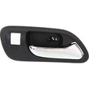 1999-2003 Acura TL Front Door Handle RH, Chrome Lever+black Housing.