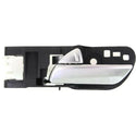2010-2013 Acura ZDX Front Door Handle LH, Satin Chrome/Black Hsg./Metal.