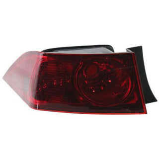 2006-2008 Acura TSX Tail Lamp LH, Outer, Lens And Housing.