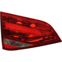 2010-2012 Audi S4 Tail Lamp LH, Inner, Lens And Housing, Bulb Type, Sedan.