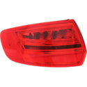 2006-2008 Audi A3 Tail Lamp RH, Outer, Lens And Housing, To Vin A112778.