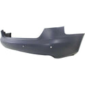 2009-2012 Audi A4 Rear Bumper Cover, Primed W/Parking Aid.