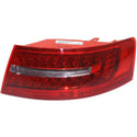 2009-2011 Audi A6 Tail Lamp RH, Outer, Lens And Housing, Sedan.