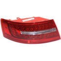 2009-2011 Audi A6 Tail Lamp LH, Outer, Lens And Housing, Sedan.