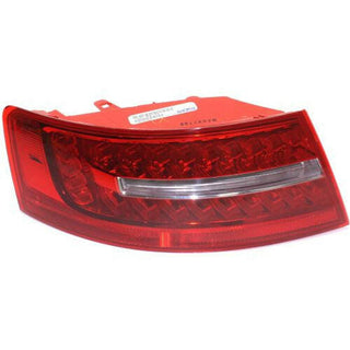 2009-2011 Audi A6 Tail Lamp LH, Outer, Lens And Housing, Sedan.