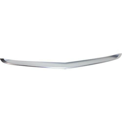 2012-2014 Acura TL Rear Bumper Molding, Upper, Center Garnish, Satin Nickel.