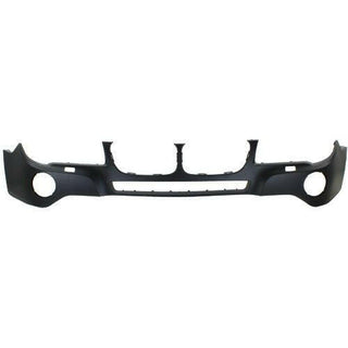 2007-2010 BMW X3 Front Bumper Cover, Upper, Primed, w/Headlamp Washer-Capa.