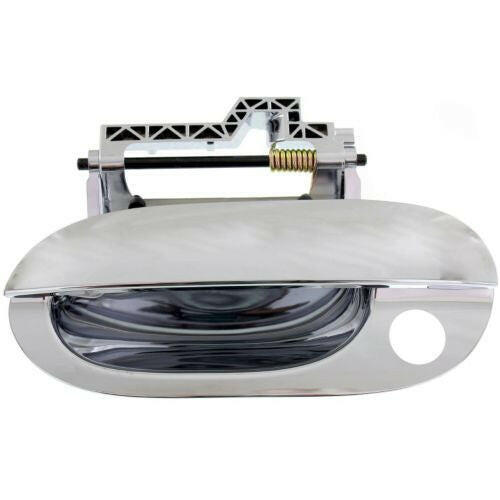 1997-2003 BMW 5 Front Door Handle LH, Outside, All Chrome, W/ Keyhole.
