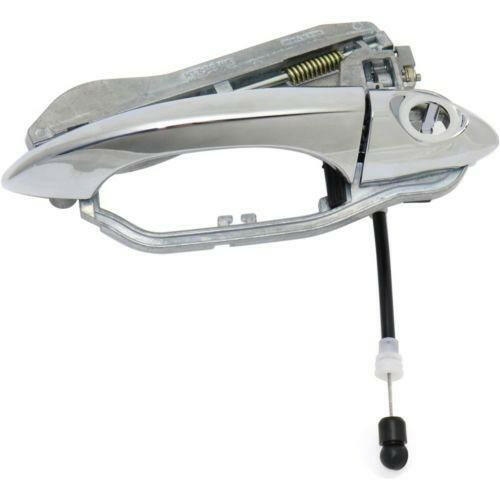 2000-2006 BMW X5 Front Door Handle LH, w/Button, Base & Cable, w/Hole.