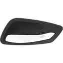 2006-2012 BMW 3- Front Door Handle RH, Satin Chrome Lever/Black Housing.