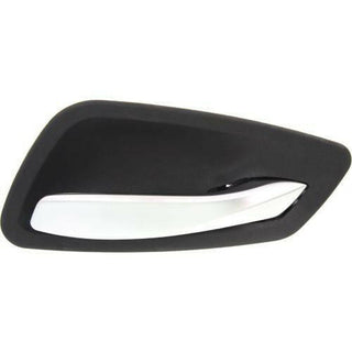 2006-2012 BMW 3- Front Door Handle RH, Satin Chrome Lever/Black Housing.