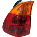2004-2006 BMW X5 Tail Lamp LH, Outer, Assembly, W/ Yellow Turn Indicator.