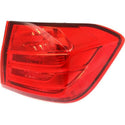 2012-2016 BMW 3 Series Tail Lamp RH, Outer, Lens And Housing, Sedan.