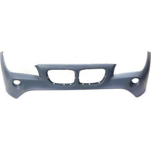 2012 BMW X1 Front Bumper Cover, Primed, w/o M SportLine & Headlight Washers-CAPA.