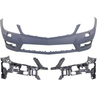 2012-2014 Mercedes Benz C300 Front Bumper Cover, w/AMG Styling, HLW, & Parktronic - Classic 2 Current Fabrication