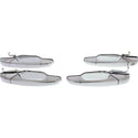 2007-2014 GMC Sierra Front Door Handle Set, Outside, All Chrome, 4-dr Set-CAPA.