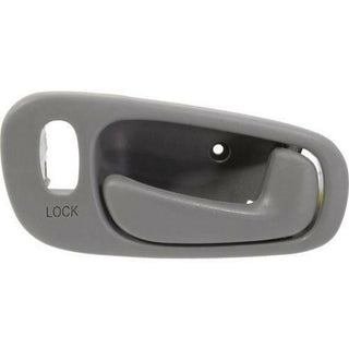 1998-2002 Toyota Corolla Front Door Handle RH, Gray, Power Lock, w/Lock Hole.