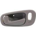 1998-2002 Toyota Corolla Front Door Handle LH, Gray, Power Lock, w/Lock Hole.