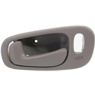 1998-2002 Toyota Corolla Front Door Handle LH, Gray, Power Lock, w/Lock Hole.