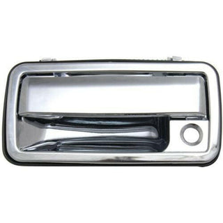 1994-2004 GMC Sonoma Front Door Handle LH, Outside, All Chrome, w/Keyhole.