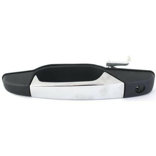 2007-2014 GMC Sierra Front Door Handle LH Lvr+txtrd Blk Hsg, w/Keyhole.