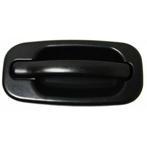 Front Exterior Door Handle Set For Chevy Silverado & GMC Sierra 1999-2007 | Black Plastic Left+Right