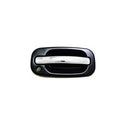 1999-2007 GMC Sierra Front Door Handle RH, Smooth Blk Bzl Lvr, w/Keyhole.