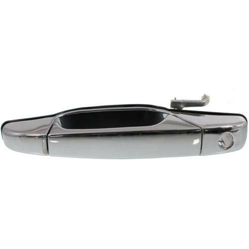 2007-2014 GMC Sierra Front Door Handle LH, Outside, Chrome, W/ Keyhole.