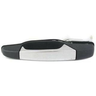 2007-2014 GMC Sierra Rear Door Handle LH Lvr+txtrd Blk Hsg, w/o Keyhole.