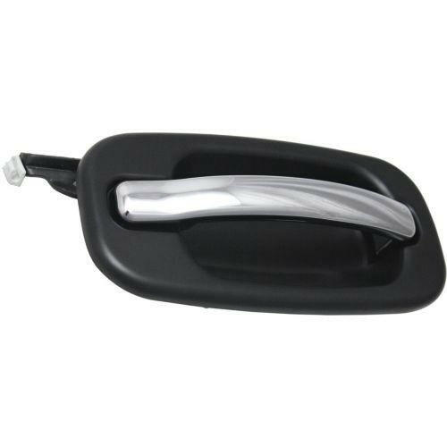 2000-2007 GMC Sierra Rear Door Handle RH Lvr+smth Blk Bezel, w/o Keyhole.