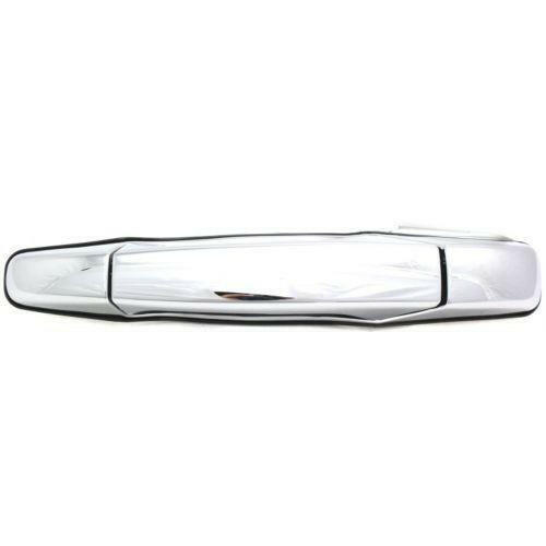 2007-2014 GMC Sierra Rear Door Handle LH, Outside, Chrome, W/o Keyhole.