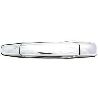 2007-2014 GMC Sierra Rear Door Handle LH, Outside, Chrome, W/o Keyhole.