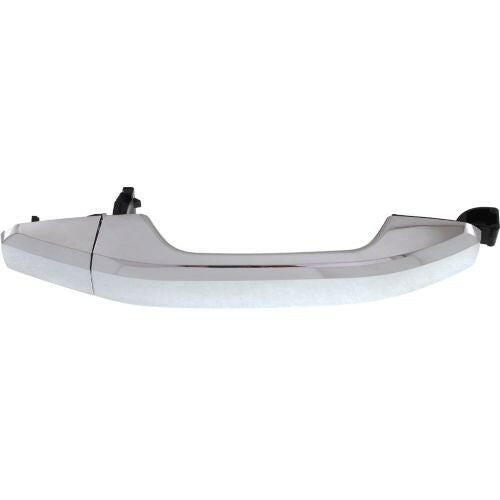 2014-2015 GMC Sierra Rear Door Handle, Outside, All Chrome, Handle+cover, w/o Hole.
